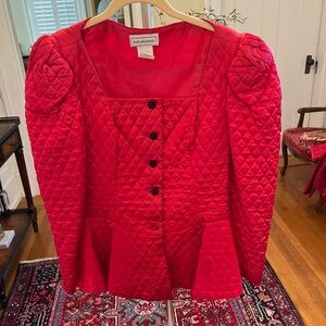 Vintage Scott McClintock Red Quilted Women's Jacket-12